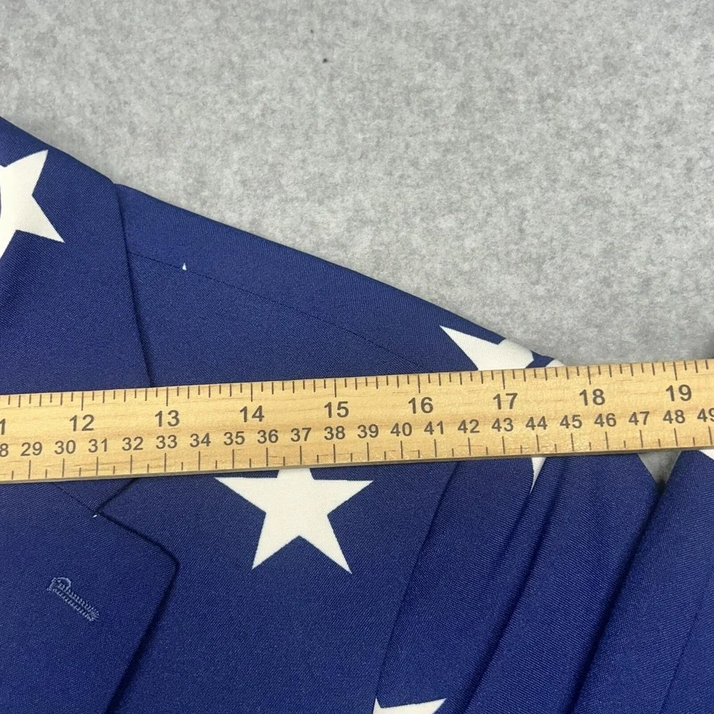 Opposuits American Flag Blue Star Print Blazer Suit Jacket EU50/UK40/US40